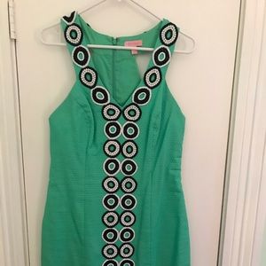 Lilly Pulitzer Women’s Green Cocktail Dress; Sz 8